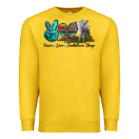 Lemon Peace Love Southdown Sheep Premium Sweatshirt - LillyAllenDesigns