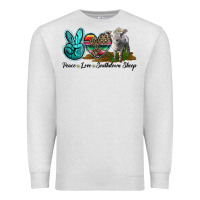 Peace Love Southdown Sheep Premium Sweatshirt | Teevron