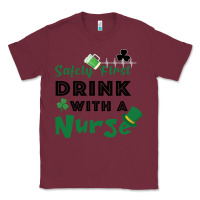 Burgundy Safety First Drink With A Nurse Classic Tee - Bettercallsaul