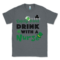 Charcoal Heather Safety First Drink With A Nurse Classic Tee - Bettercallsaul