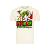 Vintage Arctic Christmas Character Nurse Vintage Tee - NancyCooperArtShop