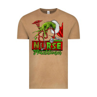Vintage Camel Christmas Character Nurse Vintage Tee - NancyCooperArtShop
