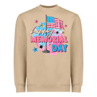 Mushroom Happy Memorial Day Heavyweight Sweatshirt - FaDigitalArtStudio
