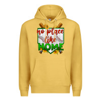 Antique Gold no place like home baseball Premium Hoodie - BundleAndBundleShop