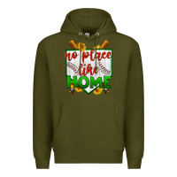Army Green no place like home baseball Premium Hoodie - BundleAndBundleShop