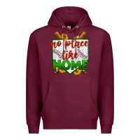 Burgundy no place like home baseball Premium Hoodie - BundleAndBundleShop