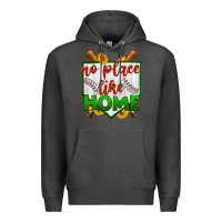 Charcoal Heather no place like home baseball Premium Hoodie - BundleAndBundleShop