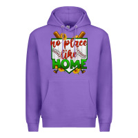 Purple no place like home baseball Premium Hoodie - BundleAndBundleShop