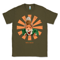 Army Green basil brush retro japanese Classic Tee - tuanDangUi