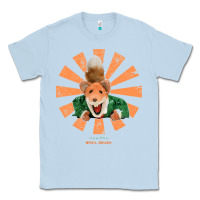 Dusty Blue basil brush retro japanese Classic Tee - tuanDangUi