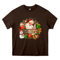 Chocolate Brown Santa Heavy Core Tee - MaliasSmallBusiness