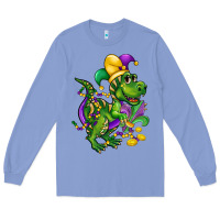 Colony Blue mardi gras trex Long Sleeve Tee - CowGirlArtShop