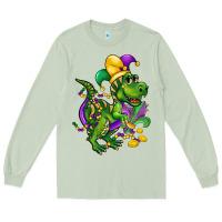 Matcha mardi gras trex Long Sleeve Tee - CowGirlArtShop