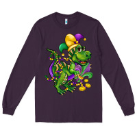 Plum mardi gras trex Long Sleeve Tee - CowGirlArtShop