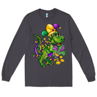 Smoke mardi gras trex Long Sleeve Tee - CowGirlArtShop