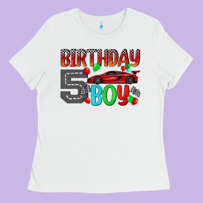 Birthday Boy 5 Ladies Tee Designed By Bundleandbundleshop