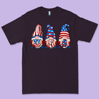 Usa Fourth Of July Gnomes Premium Tee Designed By Ranaportraitstore