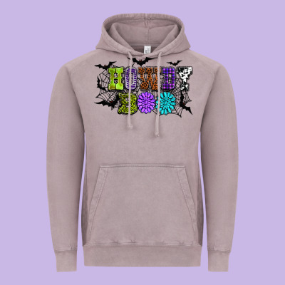 Halloween Howdy Boo Vintage Hoodie Designed By Nancycooperartshop