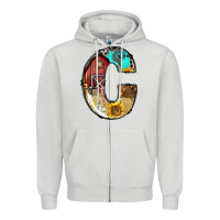 Dove Grey farm life alphabet lowercase letters c Zipper Hoodie - BundleAndBundleShop