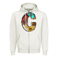 Oatmeal Heather farm life alphabet lowercase letters c Zipper Hoodie - BundleAndBundleShop