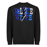 Black Police wife Heavyweight Sweatshirt - FaDigitalArtStudio