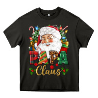 Asphalt Papa Claus Christmas Heavy Core Tee - NancyCooperArtShop
