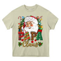 Mossy Papa Claus Christmas Heavy Core Tee - NancyCooperArtShop