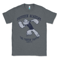 Charcoal Heather popeye poopdeck academy brand a transparent Classic Tee - tuanDangUi