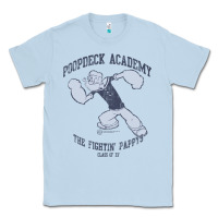 Dusty Blue popeye poopdeck academy brand a transparent Classic Tee - tuanDangUi