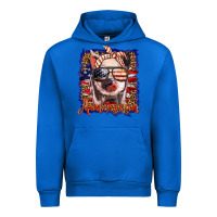 Cobalt amerıcan pig Urban Hoodie - BarkalooDesign