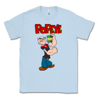 Dusty Blue popeye Classic Tee - tuanDangUi