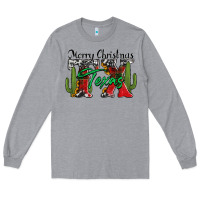 Heather Grey merry christmas tx texas Long Sleeve Tee - Jasminsmagicworld