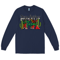 Navy merry christmas tx texas Long Sleeve Tee - Jasminsmagicworld