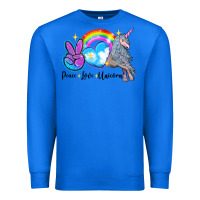 True Royal peace love unicorn Premium Sweatshirt - LillyAllenDesigns