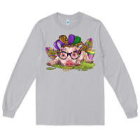 Moon Dust mardi gras pig Long Sleeve Tee - CowGirlArtShop
