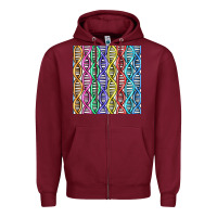 Burgundy dna seamless pattern Zipper Hoodie - BundleAndBundleShop