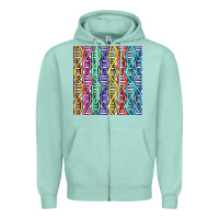 Seafoam dna seamless pattern Zipper Hoodie - BundleAndBundleShop