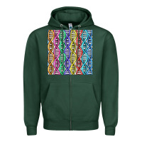 Sports Green dna seamless pattern Zipper Hoodie - BundleAndBundleShop