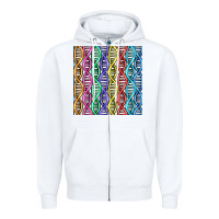 White dna seamless pattern Zipper Hoodie - BundleAndBundleShop