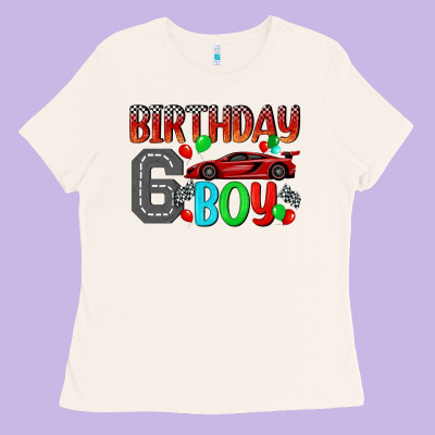 Birthday Boy 6 Ladies Tee Designed By Bundleandbundleshop