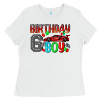 White birthday boy 6 Ladies Tee - BundleAndBundleShop