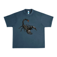 Midnight Navy scorpion Urban Heavy Tee - JahusDesignShop