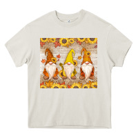Cream Thankful Gnomes Heavy Core Tee - MaliasSmallBusiness