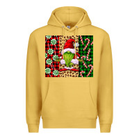Antique Gold green christmas gnome Premium Hoodie - FaDigitalArtStudio