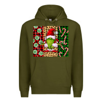 Army Green green christmas gnome Premium Hoodie - FaDigitalArtStudio