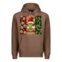 Chestnut green christmas gnome Premium Hoodie - FaDigitalArtStudio