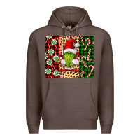 Coffee green christmas gnome Premium Hoodie - FaDigitalArtStudio