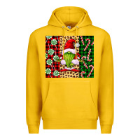 Lemon green christmas gnome Premium Hoodie - FaDigitalArtStudio