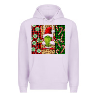 Lilac green christmas gnome Premium Hoodie - FaDigitalArtStudio