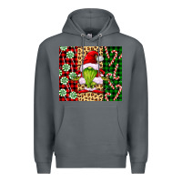 Rock green christmas gnome Premium Hoodie - FaDigitalArtStudio